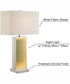 Konane 1-Light Table Lamp With Led Night Chrome/White Shade