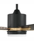 52" Teana 1-Light Ceiling Fan Flat Black/Satin Brass