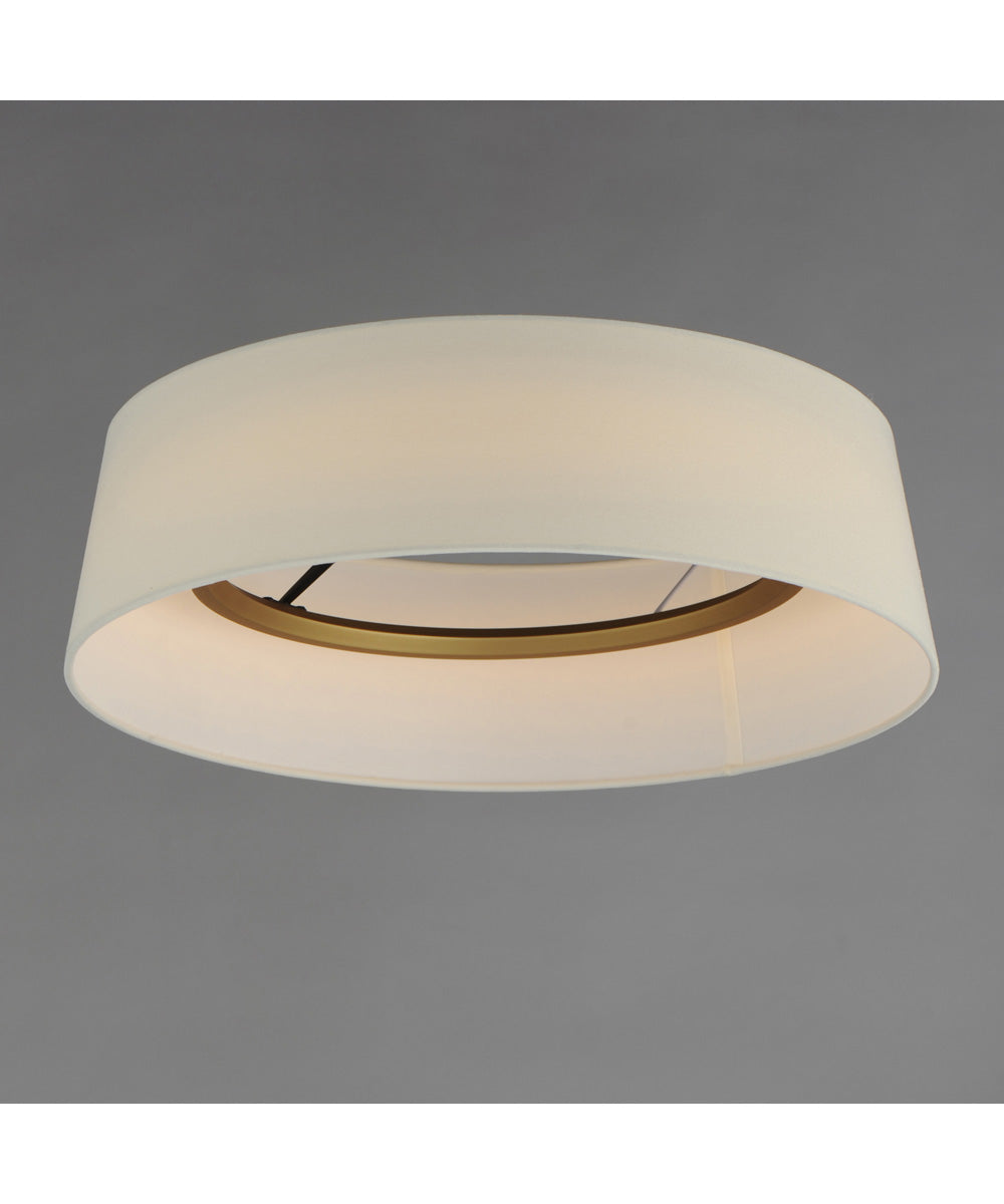Paramount 21 inch LED Flush Mount Natural Aged Brass