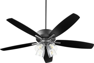 52"W Breeze 4-light LED Ceiling Fan Noir