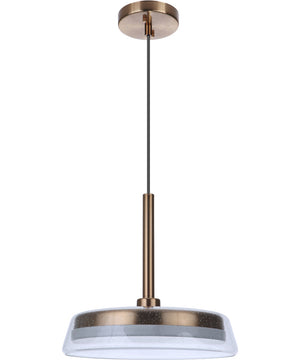 Centric LED Pendant Satin Brass