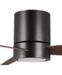 Braden 56" 3-Blade Indoor Hugger Ceiling Fan Architectural Bronze