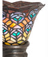 16" High Tiffany Peacock Feather Mini Lamp