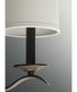 Inspire 3-Light Off-White Linen Shade Traditional Chandelier Light Antique Bronze
