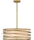 Spiral 3-light Pendant Light Gold