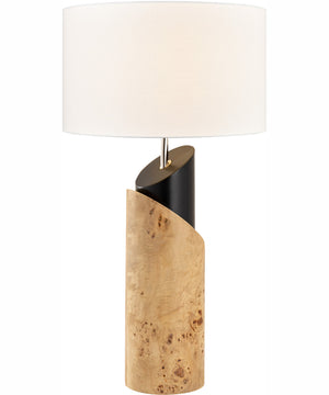 Kincaid 29.5'' High 1-Light Table Lamp - Natural Burl - Includes LED Bulb