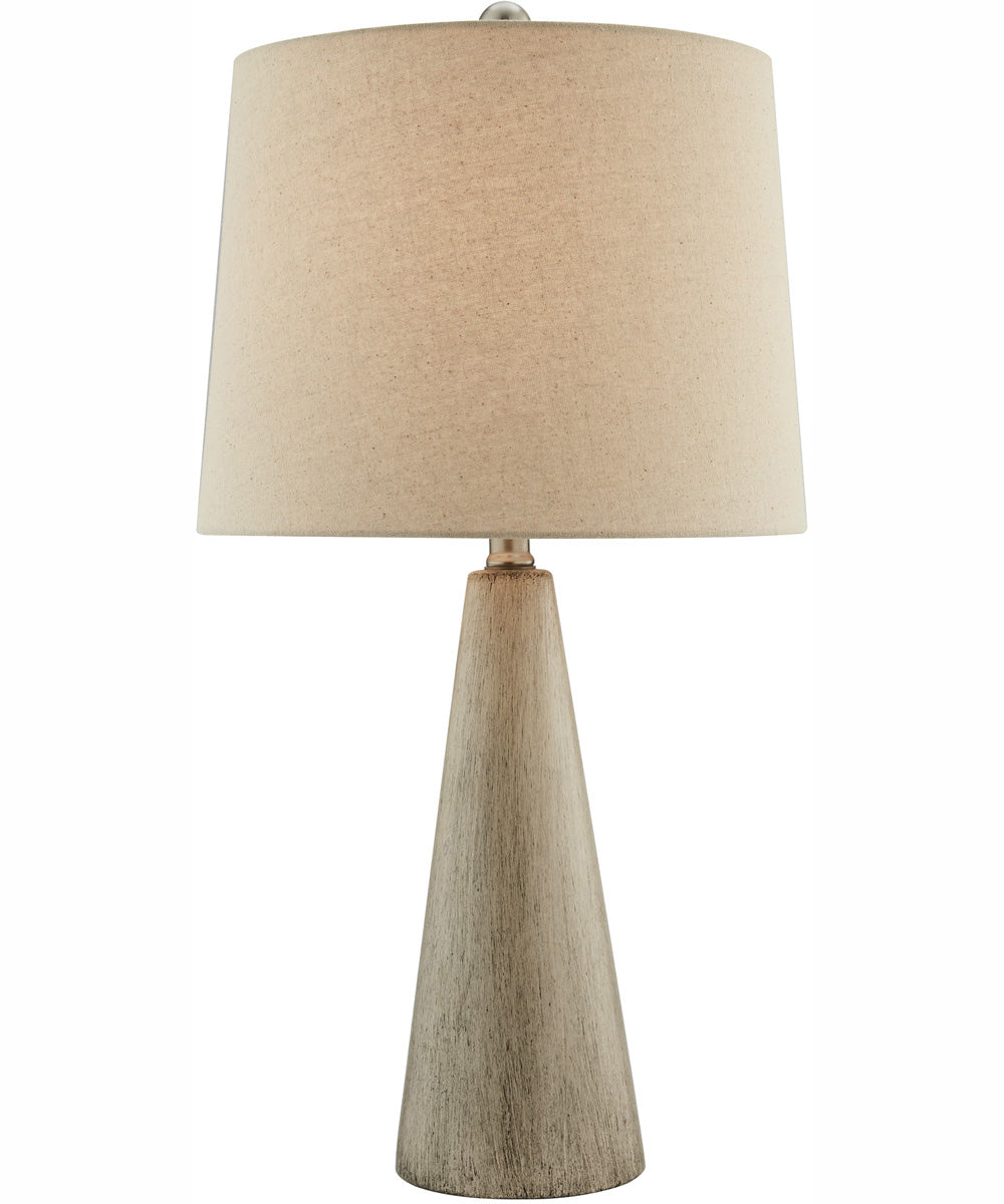 Pillan 1-Light 2 Pack-Table Lamp L.Brown Ceramichrome/ Oatmeal Linen