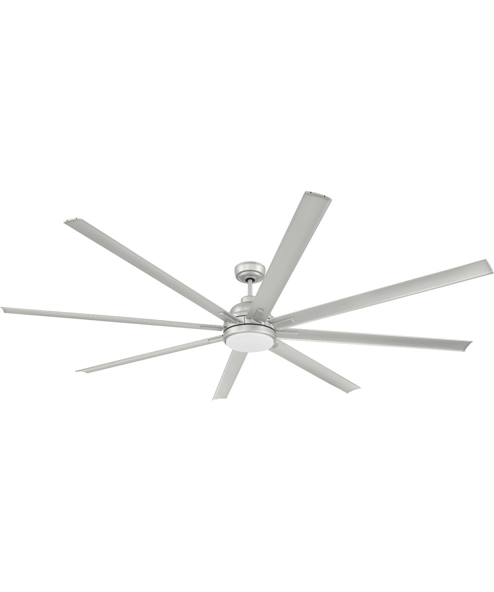Rush 84" 1-Light Ceiling Fan (Blades Included) Painted Nickel