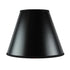 12"W x 10"H Bold Black with True Gold Lining Hard Back Empire Lampshade