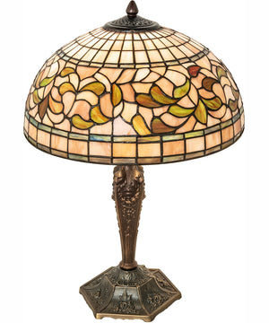 23" High Tiffany Turning Leaf Table Lamp