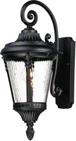 22"H Sentry 1-Light Outdoor Wall Sconce Black