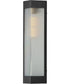 Triform 20 inch Outdoor Wall Sconce Black / Antique Brass