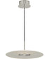 Spoke LED Modern Style Hanging Pendant Light Brushed Nickel