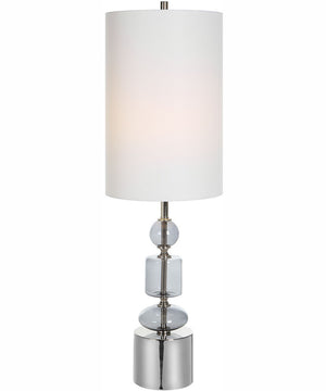 Stratus Gray Glass Buffet Lamp