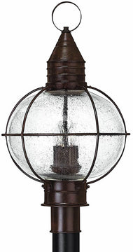 24"H Cape Cod 4-Light Large Outdoor Post Lantern Sienna Bronze