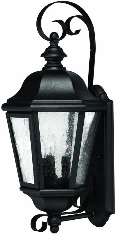 Hinkley Edgewater 3-Light Outdoor Wall Lantern Black 1670BK