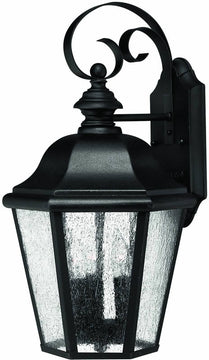 18"H Edgewater 3-Light Outdoor Wall Lantern Black
