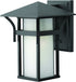 Hinkley Harbor 1-Light Outdoor Wall Light Satin Black 2570SK-LED