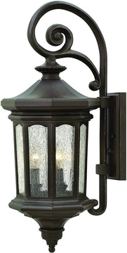 26"H Raley 3-Light Outdoor Wall Light Oil Rubbed Bronze 1604OZ