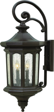 32"H Raley 4-Light Outdoor Wall Light Oil Rubbed Bronze 1605OZ