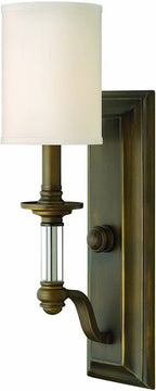 5"W Sussex 1-Light Wall Sconce English Bronze