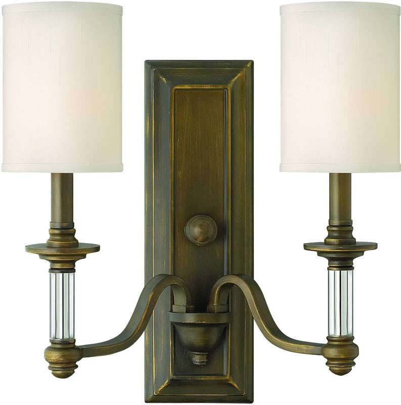 Hinkley Sussex 2-Light Wall Sconce English Bronze 4792EZ