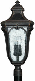 28"H Trafalgar 3-Light Extra-Large Outdoor Post Lantern Mocha