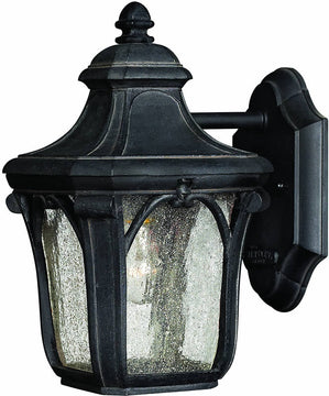 10"H Trafalgar 1-Light Outdoor Wall Lantern Museum Black