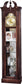Howard Miller Cherish Curio Floor Clock Lightly Distressed Windsor Cherry 610614