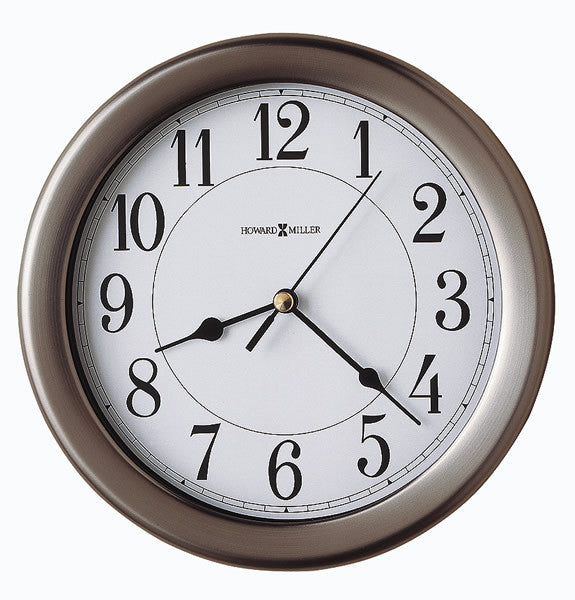 Howard Miller Aries Wall Clock Brushed Nickel 625283