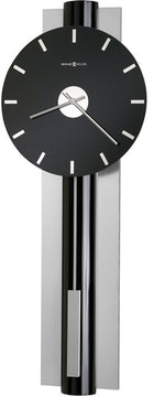 34"H Hudson Wall Clock High Gloss Black Lacquer