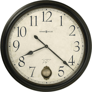 36"H Ty Pennington's Signature Series Glenwood Falls Wall Clock Black Statin