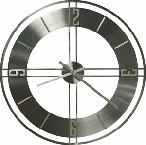 30"H Stapleton Wall Clock in Brushed Nickel