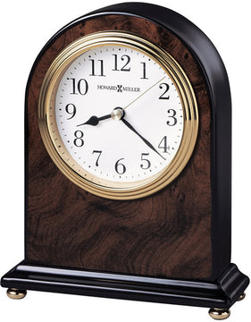 7"H Bedford Table-top Clock High-Gloss Walnut