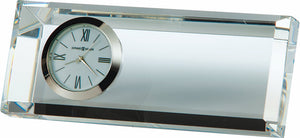 2"H Prism Mantel Clock in Polished Silver