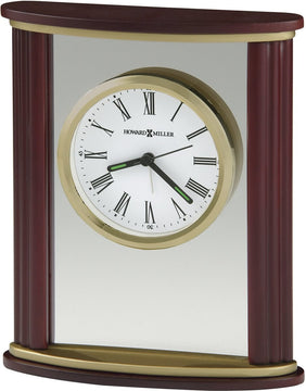 7"H Victor Alarm Clock Satin Rosewood
