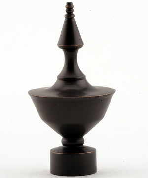 3"H Classic Spear Finial Oiled Bronze