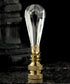 LampsUSA Finials Swarovski Curved Crystal Arch Polished Brass C127
