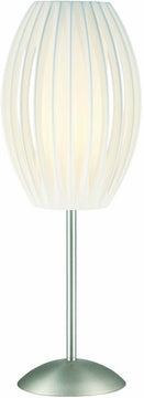 25"H Egg Table Lamp Stainless Steel