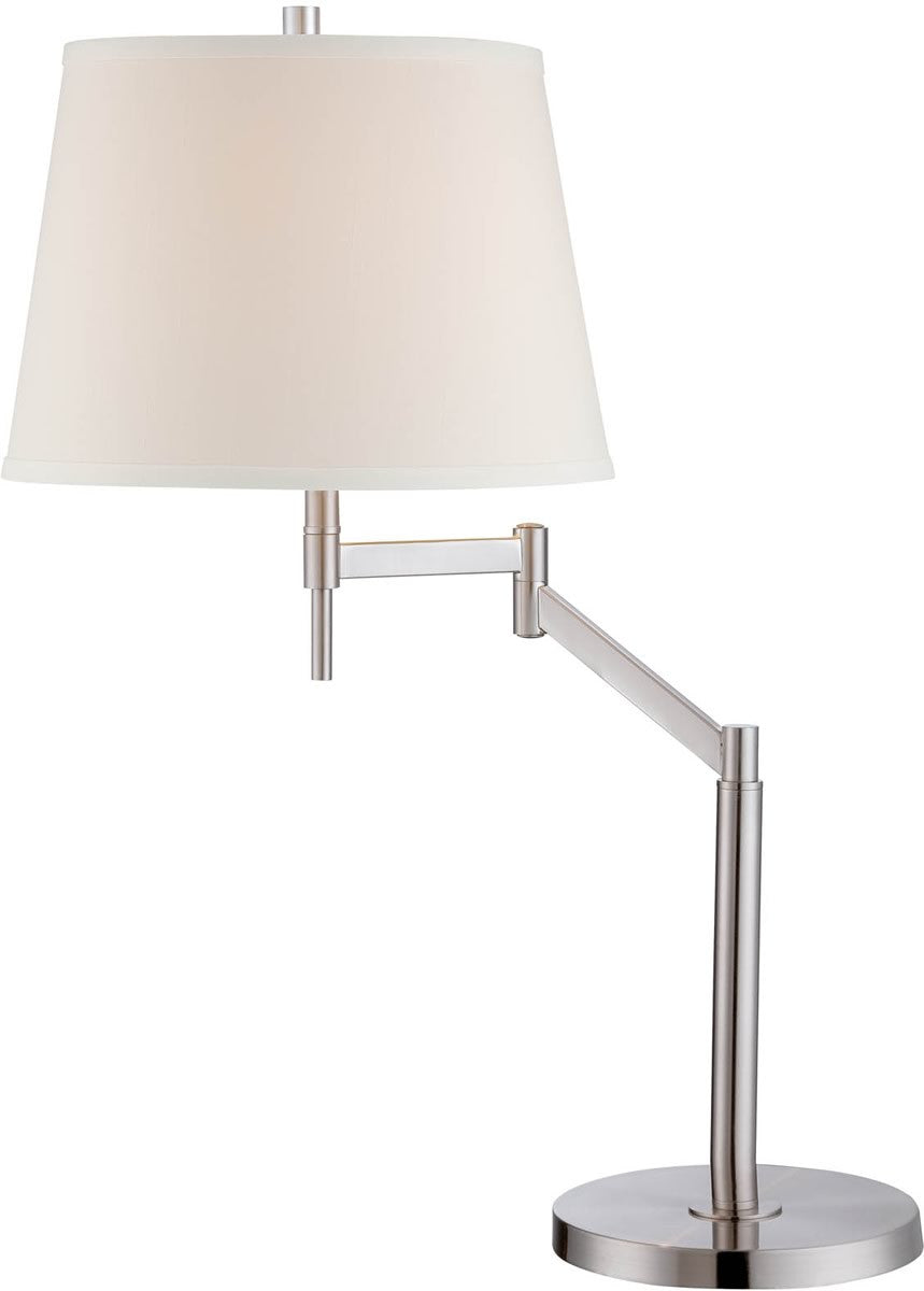 Lite Source Eveleen 1-Light Table Lamp Polished Silver LS22139