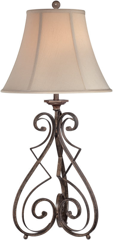 Lite Source Gibson 1-Light Table Lamp Black Wrought Iron C41185