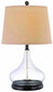 Lite Source Hendrick 1-Light Fluorescent Table Lamp Dark Bronze/Clear Glass LS21658