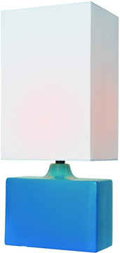 18"H Kara 1-Light Table Lamp Aqua