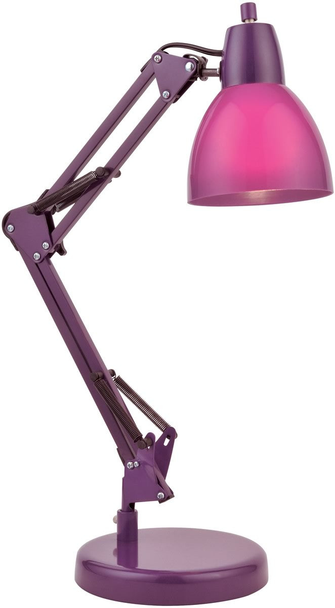 Lite Source Karsten 1-Light Fluorescent Desk Lamp Purple LS22110PURP