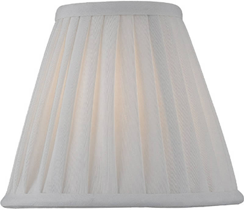 Lite Source 3 T x 6 B x 5 H Off-White Empire Pleated Candelabra Shade CH51776
