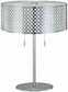 Lite Source Netto 2-Light Fluorescent Table Lamp Polished Steel LS21519PS
