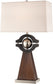 Lite Source Petula Table Lamp Black/Walnut/Polished Steel LS22189