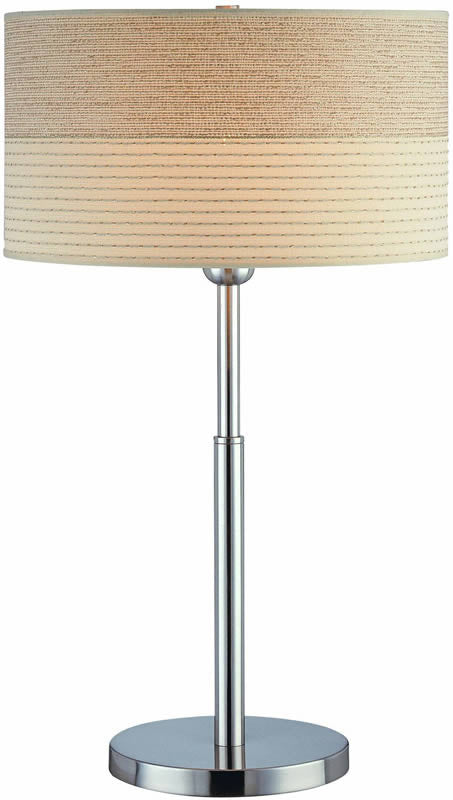 Lite Source Relaxar Table Lamp Polished Silver LS20751PS