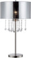 Lite Source Riviera 1-Light Table Lamp Polished Steel LS22285