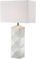 Lite Source Robena 1-Light Table Lamp White LSF22239WHT